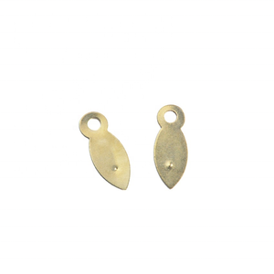 Plaque de fixation murale pour cadre photo, type œil de poisson, en fer doré, avec languette de suspension et <span class=keywords><strong>rivet</strong></span> simple - 8*21MM - Product Image 3