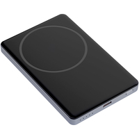 Vente en gros de batterie externe magnétique ultra-fine de 5000 mAh avec port de charge de type C, chargeur sans fil 3A