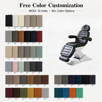 Table de massage et de soin pliable et réglable pour salon de beauté, blanche et noire, pour cils, tatouage et spa, usage domestique, couleurs de cuir personnalisables