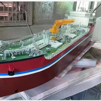 Maquette de navire de travail offshore sur mesure pour exposition commerciale