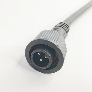3线防水连接器，用于室内/室外发光二极管条形灯的公母M12 M14插头延长线 - Product Image 5