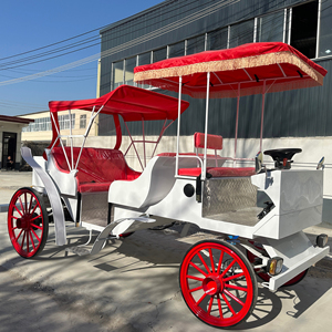 Carroza de Caballos Clásica con Toldo para Bodas y Turismo, Carroza Real Eléctrica para Paseos Turísticos - Product Image 1
