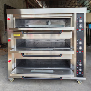 Horno de Panadería Industrial de 3 Niveles, Equipo de Cocina Comercial para Hoteles, Horno de Panadería de 12 Bandejas - Product Image 3