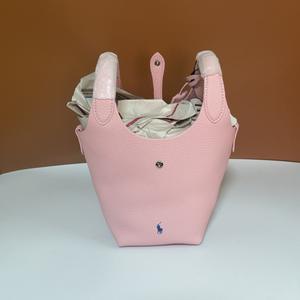 Nouveau 2026 Sac seau compact en cuir véritable grain litchi, style <span class=keywords><strong>Polo</strong></span> <span class=keywords><strong>Basket</strong></span>, pour femme, disponible en stock transfrontalier, porté épaule, bandoulière, main et cabas - Product Image 3