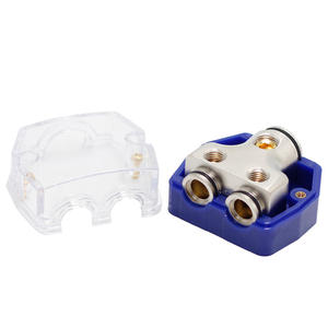 Jauge Porte-fusible stéréo de voiture Auto 1X0 Gauge in / 2 X4 OUT Boîte à fusibles audio Bloc de distribution AGU 3 voies Bloc de distribution d'alimentation - Product Image 6