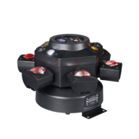 Lumière de scène disco à 6 bras 120W, éclairage de scène Rgbw, lumière de scène disco, tête mobile LED, lumière de lavage pour DJ, éclairage de scène disco, fête