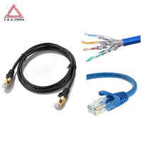 Cable de red plano para exteriores 100% cobre FTP Cat5e/Cat6, cable LAN Cat6/Cat5, probador de cables LAN