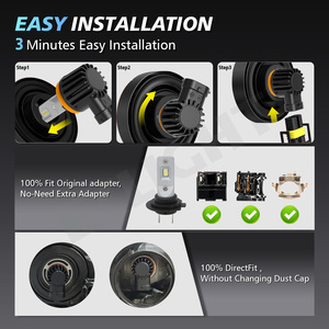 Super Lumineux 48W 5000LM 6500K Plug-and-Play LED Projecteur Phare Brouillard Led Ampoule 9005/9006 Voiture Led Phare Kit - Product Image 6