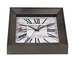 Cổ điển Đồng hồ trang trí nhà cũ phong cách cổ Trung Quốc vuông đồng hồ treo tường - Product Image 3