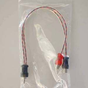 Factory wholesale <b>car</b> audio signal Y-splitter 1-to-2 male-to-female copper RCA cable transparent color - Product Image 6