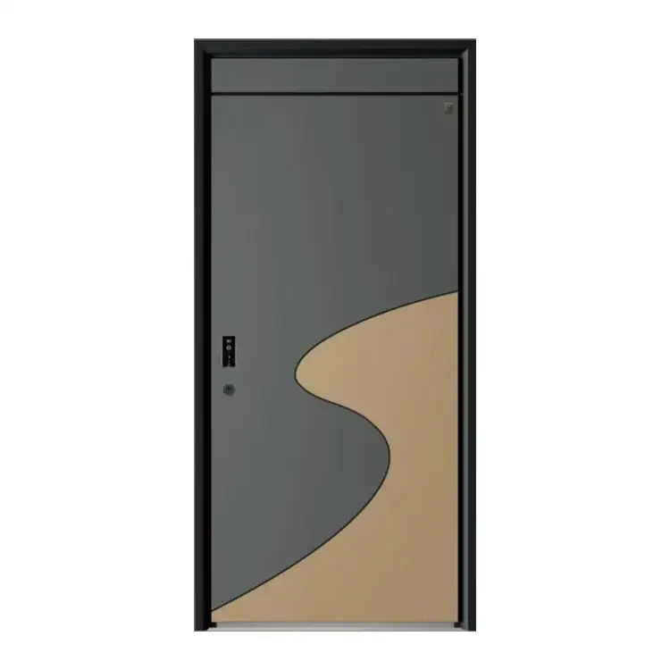 Classic Main Door Design Double Door Iron Without Glass Exterior Doors