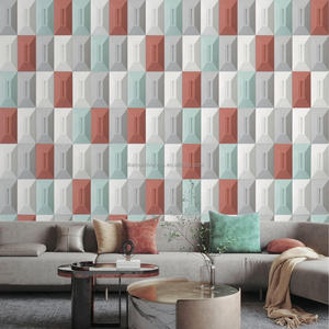 Briques en béton UHPC 3D pour l'exportation, revêtement mural intérieur/extérieur pour maison, hôtel, ignifuge, imperméable, Seesaw 50*100*20mm - Product Image 6