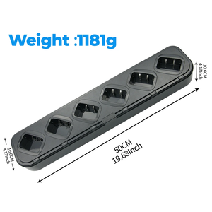 Chargeur multi-unités à six ports pour radios Baofeng UV5R F8HP, Retevis RT-5R 5RV, TYT F8 – <span class=keywords><strong>Station</strong></span> <span class=keywords><strong>de</strong></span> charge pour talkies-walkies - Product Image 6