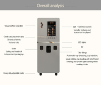 Distributeur automatique de café tout-en-un pour station-service, kiosque de café pour le bord de route, vente au détail 24h/24 sans surveillance