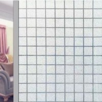Hochwertige statisch haftende Sichtschutzfolie für Fenster, lichtdurchlässiger, mattierter Glasaufkleber, wasserdicht, blickdicht, dekorative Folie für Badezimmer
