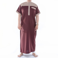 Thobes Al Dafa pour hommes, vêtements musulmans de style Qatar, robes islamiques, vente en gros, pas cher, thobe abaya pour hommes