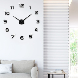 REIDA Reloj de Pared Moderno de Acrílico 3D DIY con Espejo, Aguja de Cuarzo, Estilo Art <span class=keywords><strong>Deco</strong></span> para Decoración de Sala de Estar, de Una Sola Cara, Diseño de Naturaleza Muerta - Product Image 2