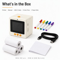 Mini-imprimante thermique vocale IA pour enfants, écran IPS 2,4 pouces, Wi-Fi, rechargeable, sans encre, jouet éducatif, Type-C, OEM ODM, à partir de 8 ans