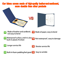 Carpeta de Archivos y Porta Certificados Personalizada de Cuero PU A5