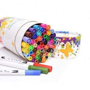 Juego de 60 Rotuladores de Doble Punta para Acuarela, Coloridos, de Plástico, con Punta Fina Doble para Dibujo en Acuarela - Product Image 3