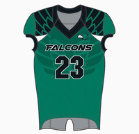 Maillot de football américain personnalisé Tonton Sports avec logo classique, sublimation, pour équipe, adulte/jeune, avec protections