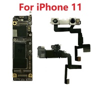Carte mère logique déverrouillée d'origine pour iPhone 11 128 Go 256 Go avec/sans assemblage complet FaceID Flex, iCloud propre, entièrement testée