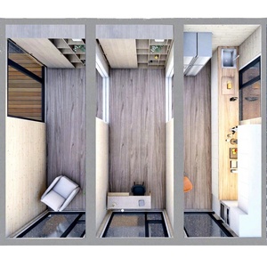 Case Prefabbricate all'Ingrosso, Kit Casa Prefabbricata, Casa Portatile all'Ingrosso, Docce, Impianto Elettrico, Piccola Casa Minuscola, <span class=keywords><strong>Immobili</strong></span> - Product Image 2