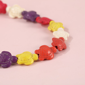 Cadena de Cuentas de Tortuga Pequeña Turquesa al por Mayor, Collar Hecho a Mano, Pulsera de Cuentas, Accesorios de Joyería Creativos y con Personalidad - Product Image 4