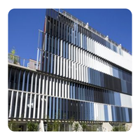 Fabricant de persiennes solaires en aluminium Lames de persiennes aveugles Pare-soleil en aluminium