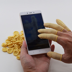 Antislip Fabrikant Van Hoge Kwaliteit Fabriek Direct Wegwerp Cleanroom Industriële Nitril Latex Vingerbedden - Product Image 4