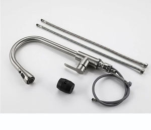 304 Stainless Steel Classic Pull-Out Kitchen <strong>Faucet</strong> 360 Rotatable Hot Cold Water for Hotel Outdoor Kitchen Dishwasher Sink - Product Image 3