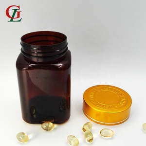 Pet <span class=keywords><strong>225cc</strong></span> hổ phách chai vuông, miệng rộng mật ong container, vitamin rỗng <span class=keywords><strong>Pill</strong></span> y tế hổ phách viên nang chai - Product Image 3