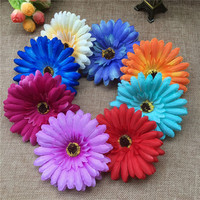 Têtes de tournesols artificielles en soie colorées en gros, 10 cm, fleurs pour corsage, pour la remise des diplômes, la fête des Mères et la fête des Pères