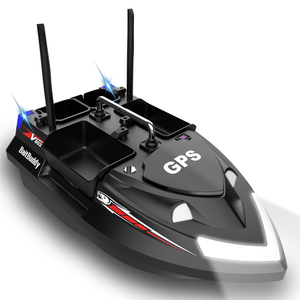 <span class=keywords><strong>Bateau</strong></span> à appâts de pêche à la carpe RC Flytec V802 Pro noir, double antenne, 4 compartiments, GPS, 160 points, portée de contrôle 500m - Product Image 2