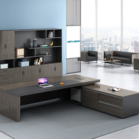 Mobilier de bureau commercial de direction de bureau de patron de luxe moderne et durable de LR-BD-012 en vente directe d'usine pour le directeur de patron