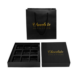 Caixa de Papel para Chocolate de Luxo Personalizada com 4 Compartimentos, Sustentável, Grau Alimentício, com Tampa Rígida e Base, para Celebrações, com Inserção - Product Image 4