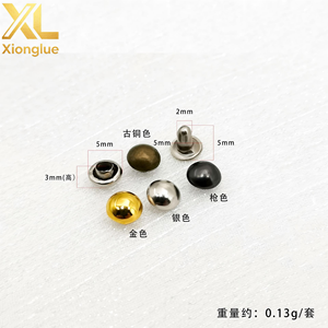 หมุดย้ำโลหะสีเงินทองขนาด 4 มม. ถึง 25 มม. แบบครึ่งวงกลม หัวโดม - Product Image 4