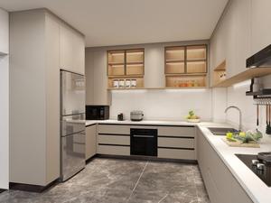 Ensemble d'armoires <span class=keywords><strong>de</strong></span> <span class=keywords><strong>cuisine</strong></span> modulaires <span class=keywords><strong>de</strong></span> luxe prêt à assembler avec porte en bois et en verre Design complet - Product Image 2