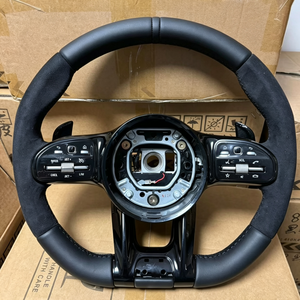 Volant de voiture en Alcantara pour Mercedes-Benz AMG W205 W213 W222 W212 W211C253 <span class=keywords><strong>GLE</strong></span> W166 W167 W292 GLA B GLB <span class=keywords><strong>GLE</strong></span> C117 C118 <span class=keywords><strong>C63s</strong></span> - Product Image 6