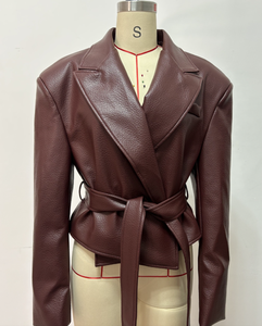 <span class=keywords><strong>Chaqueta</strong></span> de Motociclista de Manga Larga con Cinturón, Estilo Casual de Otoño, Nueva Moda de Bliberry - Product Image 4