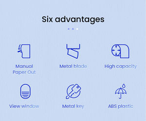 AOLQ 방수 벽걸이 형 플라스틱 점보 롤 핸드 레버 종이 타월 디스펜서 De Papel Toola 호텔 욕실 용 - Product Image 2