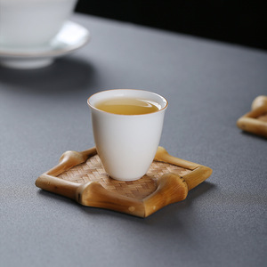 Bamboo Woven <b>Teacup</b> Coasters Heat Insulation Mats Chinese Style Tea Room Kung Fu Tea Set Accessories - Product Image 3