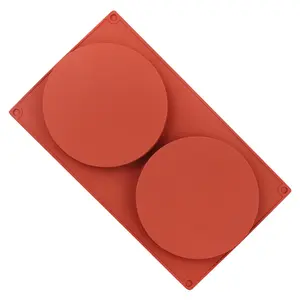藏红花2023中国制造商直接批发蛋糕硅胶模具白色/砖红色蛋糕模具硅胶模具圆形