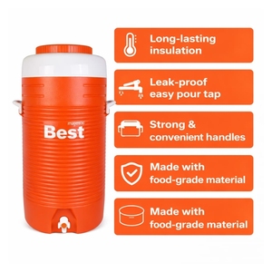 Majestic Best 2000 – Distributeur d'eau isotherme de 54 litres avec robinet, grand réservoir de stockage d'eau glacée pour usage extérieur et industriel - Product Image 4