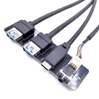 Placa Base para Computadora Maoye MYD7523 de Fábrica, Cable USB 3.0+USB-C+Puertos de Audio HD, Placa I/O de PVC de 60cm, Carga Rápida de 3A, en Stock