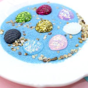 Abalorios de resina con lentejuelas de imitación en forma de concha marina para manualidades, resina de concha marina para carcasas de teléfono, estuches para lápices y accesorios de belleza - Product Image 5