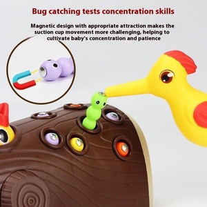 Grand poulet oiseau pic insecte attraper jeu parent-enfant jouet éducatif interactif pour bureau e-commerce transfrontalier" - Product Image 3