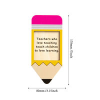 Boîte de rangement de bureau en forme de crayon en bois créatif avec bloc-notes
