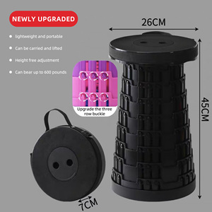Taburete Plegable Portátil Reforzado y Mejorado, Silla Telescópica Ajustable para Viajes al Aire Libre y Uso Doméstico - Product Image 2