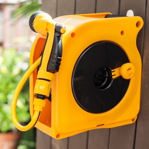 Mini dévidoir de tuyau d'arrosage en plastique moderne, durable, à fixation murale pour pelouse et patio - Product Image 5